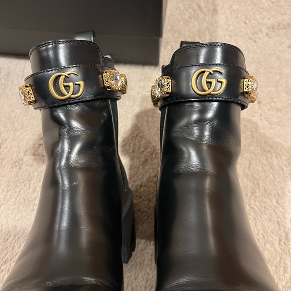 💯Authentic Gucci Trip Ankle Rhinestone Boot Size 38 - Picture 8 of 8
